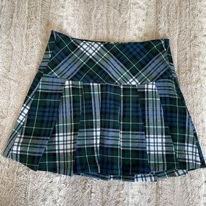 American eagle plaid pleated skirt